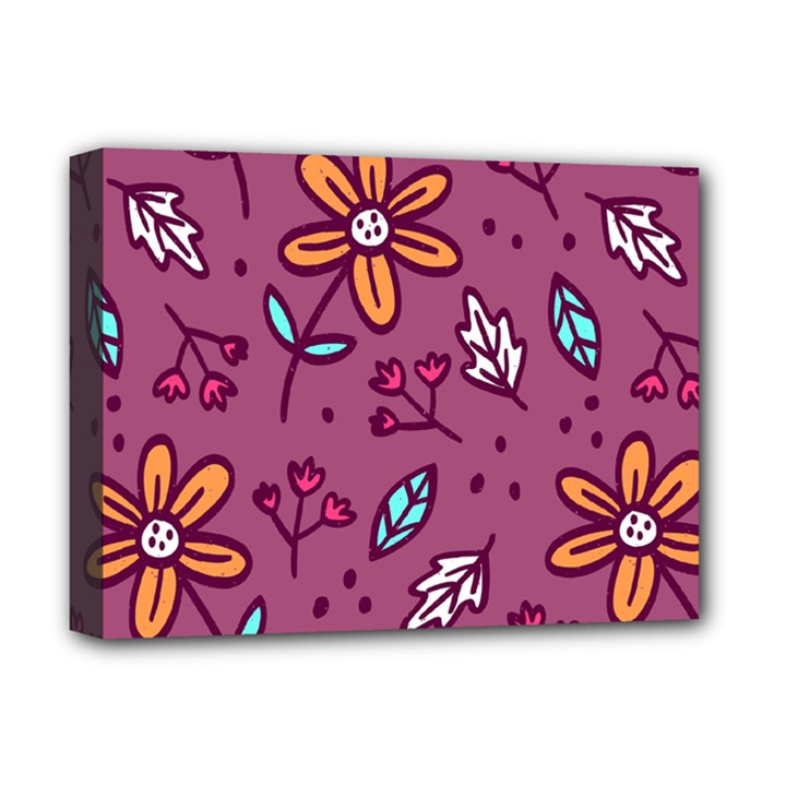 Flowers Petals Leaves Foliage Deluxe Canvas 16  x 12  (Stretched) 