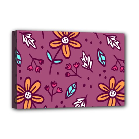 Flowers Petals Leaves Foliage Deluxe Canvas 18  X 12  (stretched)