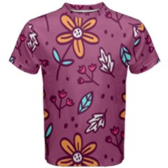 Flowers Petals Leaves Foliage Men s Cotton T-shirt