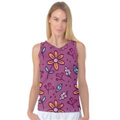 Flowers Petals Leaves Foliage Women s Basketball Tank Top