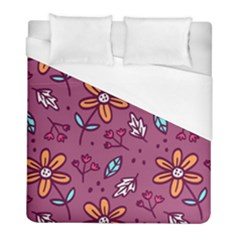 Flowers Petals Leaves Foliage Duvet Cover (full/ Double Size) by Maspions