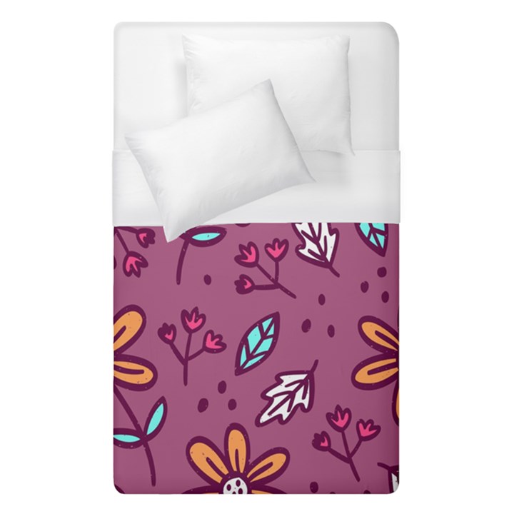 Flowers Petals Leaves Foliage Duvet Cover (Single Size)