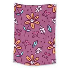 Flowers Petals Leaves Foliage Large Tapestry