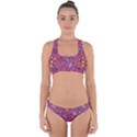 Flowers Petals Leaves Foliage Cross Back Hipster Bikini Set View1