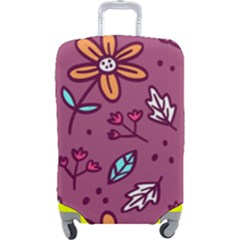 Flowers Petals Leaves Foliage Luggage Cover (large)