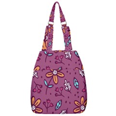 Flowers Petals Leaves Foliage Center Zip Backpack