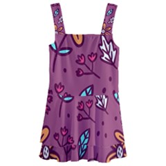 Flowers Petals Leaves Foliage Kids  Layered Skirt Swimsuit