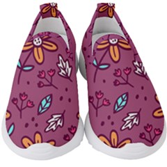 Flowers Petals Leaves Foliage Kids  Slip On Sneakers by Maspions