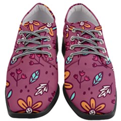 Flowers Petals Leaves Foliage Women Heeled Oxford Shoes by Maspions