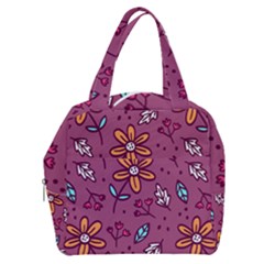 Flowers Petals Leaves Foliage Boxy Hand Bag by Maspions