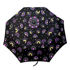 Wallpaper Pattern Rainbow Folding Umbrellas