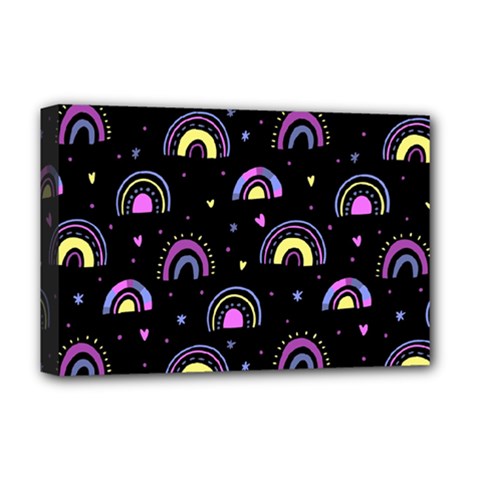 Wallpaper Pattern Rainbow Deluxe Canvas 18  X 12  (stretched)