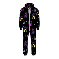 Wallpaper Pattern Rainbow Hooded Jumpsuit (kids)