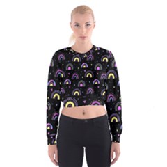 Wallpaper Pattern Rainbow Cropped Sweatshirt