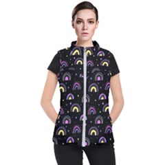 Wallpaper Pattern Rainbow Women s Puffer Vest