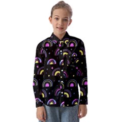 Wallpaper Pattern Rainbow Kids  Long Sleeve Shirt