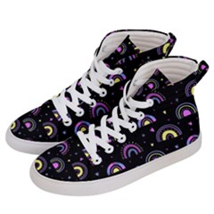 Wallpaper Pattern Rainbow Men s Hi-top Skate Sneakers