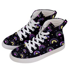 Wallpaper Pattern Rainbow Women s Hi-top Skate Sneakers