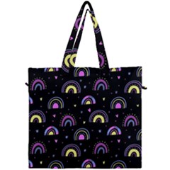 Wallpaper Pattern Rainbow Canvas Travel Bag