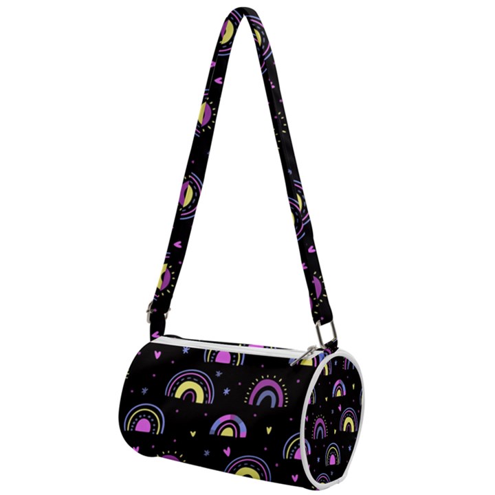 Wallpaper Pattern Rainbow Mini Cylinder Bag