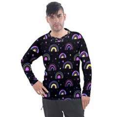 Wallpaper Pattern Rainbow Men s Pique Long Sleeve T-shirt