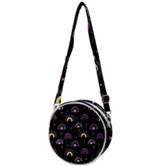 Wallpaper Pattern Rainbow Crossbody Circle Bag