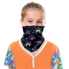 Wallpaper Pattern Rainbow Face Covering Bandana (kids)