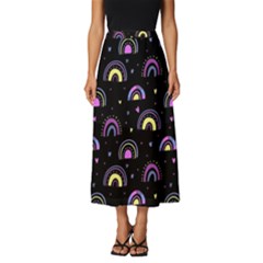 Wallpaper Pattern Rainbow Classic Midi Chiffon Skirt