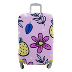 Flowers Petals Pineapples Fruit Luggage Cover (small)