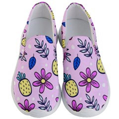 Flowers Petals Pineapples Fruit Men s Lightweight Slip Ons