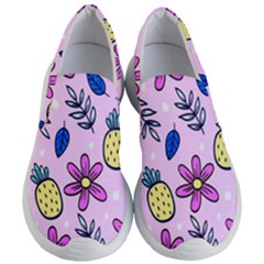 Flowers Petals Pineapples Fruit Women s Lightweight Slip Ons