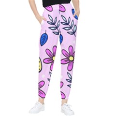 Flowers Petals Pineapples Fruit Women s Tapered Pants by Maspions