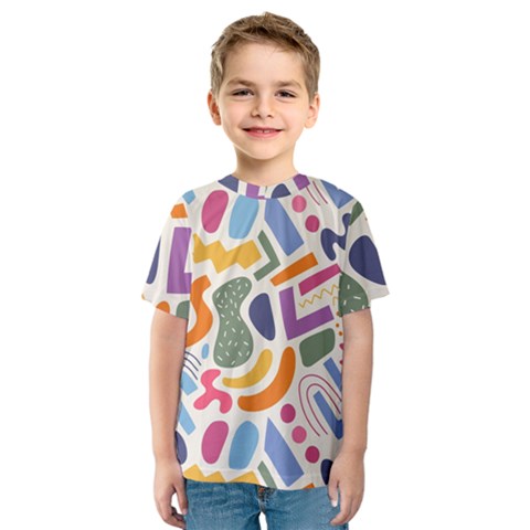 Abstract Pattern Background Kids  Sport Mesh T-shirt by Maspions