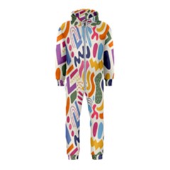 Abstract Pattern Background Hooded Jumpsuit (kids)