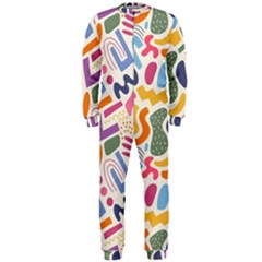 Abstract Pattern Background Onepiece Jumpsuit (men)