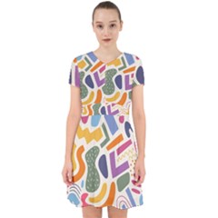 Abstract Pattern Background Adorable In Chiffon Dress