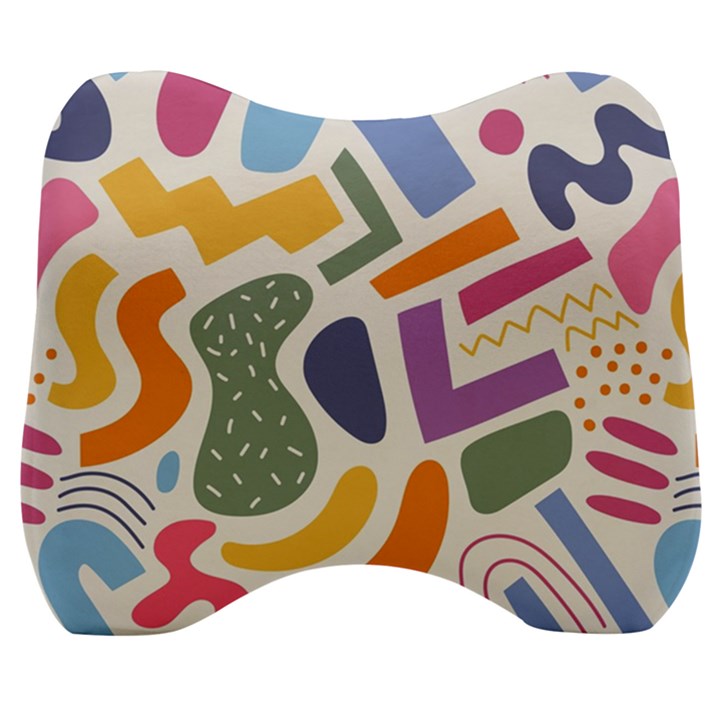 Abstract Pattern Background Velour Head Support Cushion