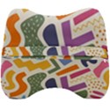 Abstract Pattern Background Velour Head Support Cushion View2