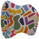 Abstract Pattern Background Velour Head Support Cushion View3