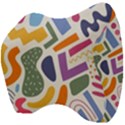 Abstract Pattern Background Velour Head Support Cushion View4