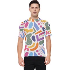 Abstract Pattern Background Men s Short Sleeve Rash Guard