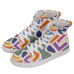 Abstract Pattern Background Men s Hi-top Skate Sneakers