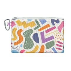 Abstract Pattern Background Canvas Cosmetic Bag (large)