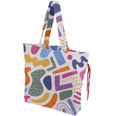 Abstract Pattern Background Drawstring Tote Bag