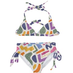 Abstract Pattern Background Kids  Classic Bikini Set