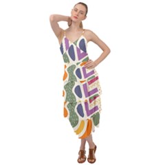 Abstract Pattern Background Layered Bottom Dress