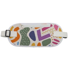 Abstract Pattern Background Rounded Waist Pouch