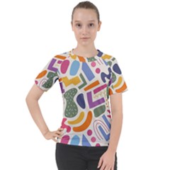 Abstract Pattern Background Women s Sport Raglan T-shirt