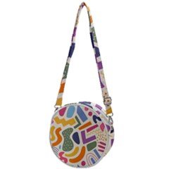 Abstract Pattern Background Crossbody Circle Bag