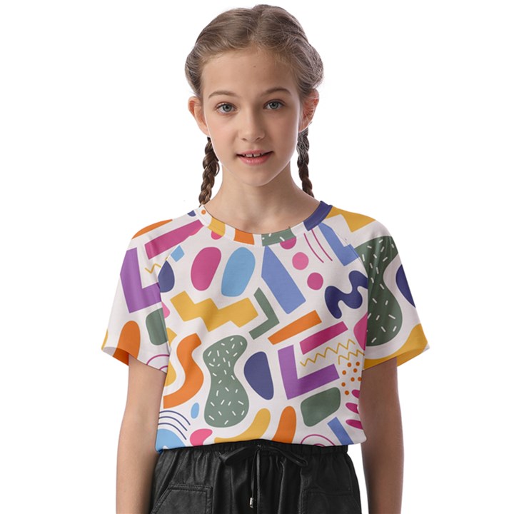 Abstract Pattern Background Kids  Basic T-Shirt